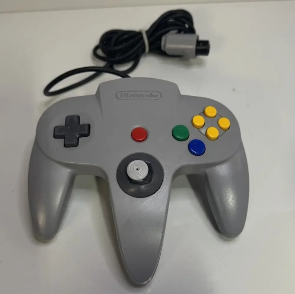 Official Nintendo 64 GRAY Controller AUTHENTIC OEM N64 Remote NUS-005